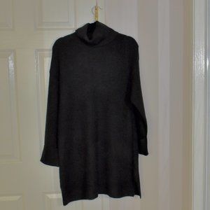 Topshop | Cable Knit Turtleneck Sweater Dress | Black | Size 4-6 | NWOT